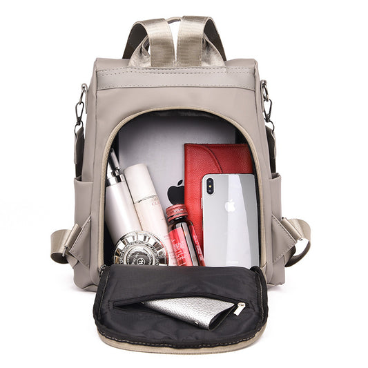 A new trendy Korean version of casual versatile fashion travel backpack travel bag Oxford cloth - Mixbatch