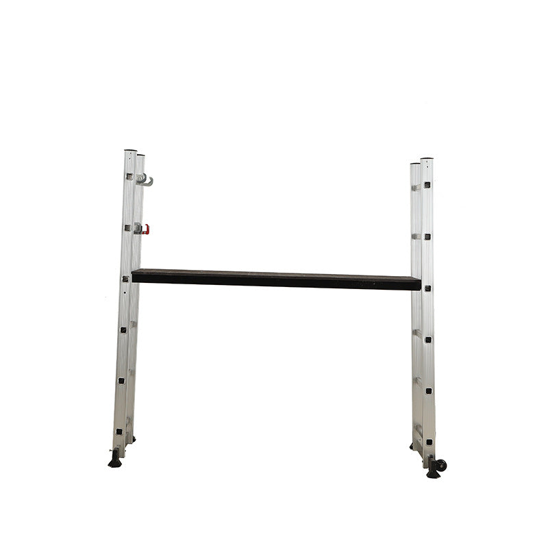 A thickened pedal safety hook scaffold ladder, strong and durable aluminum alloy double side ladder
