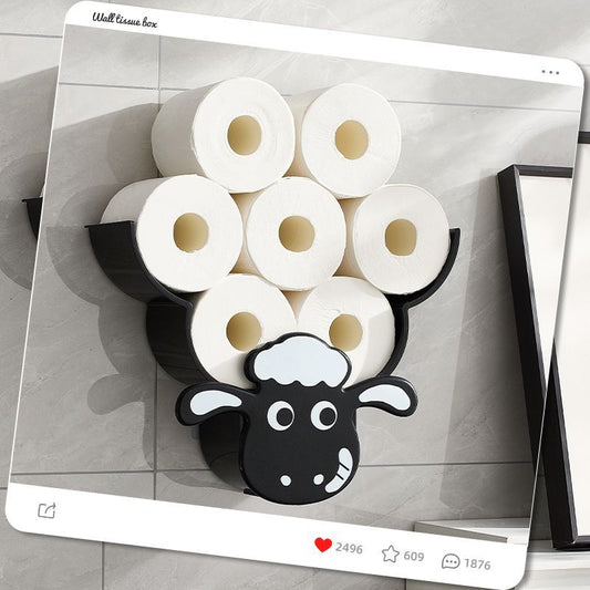 P Wall hanging tissue rack