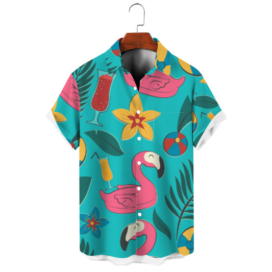 A lapel print shirt