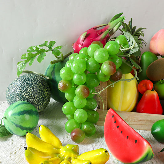 A Simulated fruits, fake fruits, apples, oranges, oranges, models, plastic decorations, ornaments, shooting props, children's teaching aids