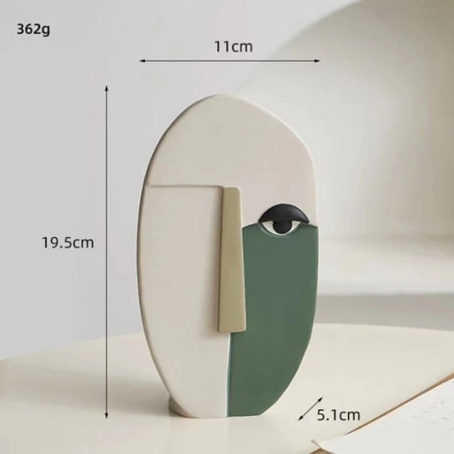 A abstract face vase home decoration moq:50piece