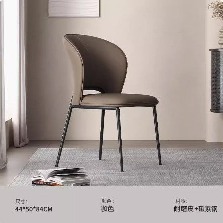 A metal leather chair