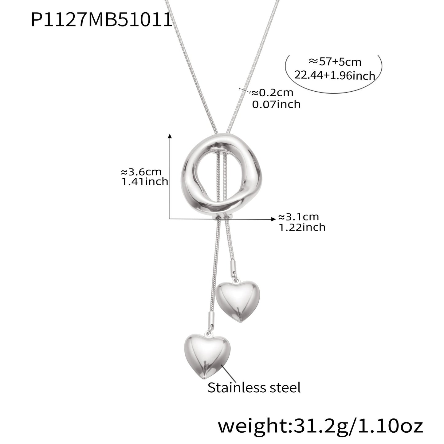 A long necklace jewelry