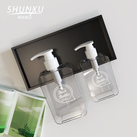 A 300ml transparent bottle Pet cat and dog fragrant body wash bottle PETG sub-packaging 200ml square plastic dilution bottle - Mixbatch