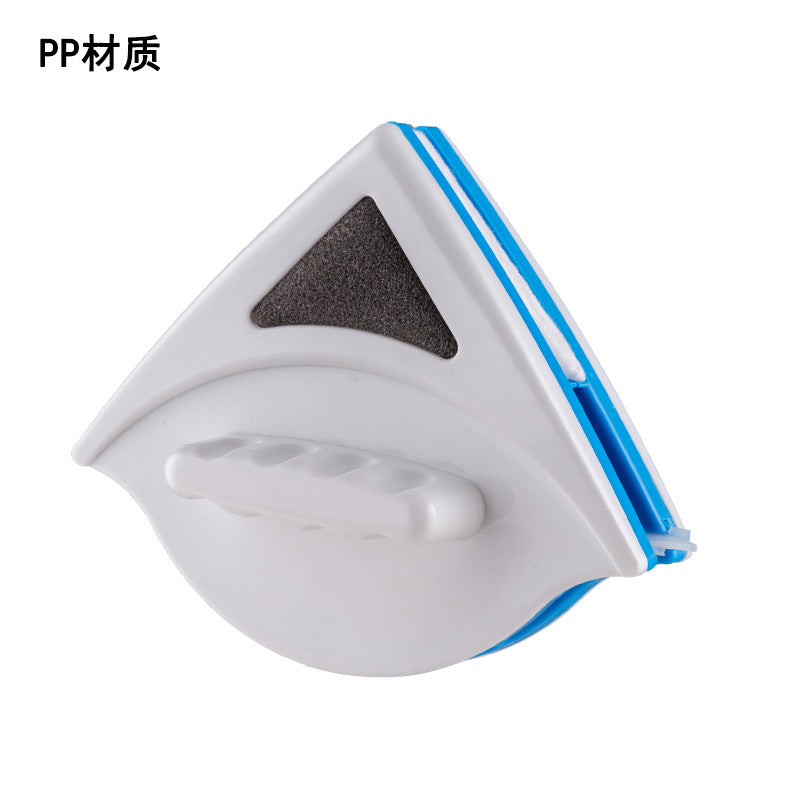 A glass wipe double-sided magnetic wiper