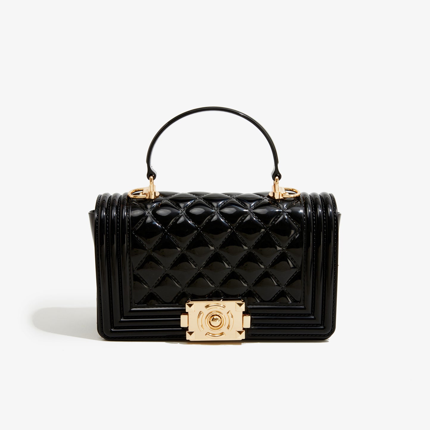A PVC diamond square bag fashionable versatile handbag