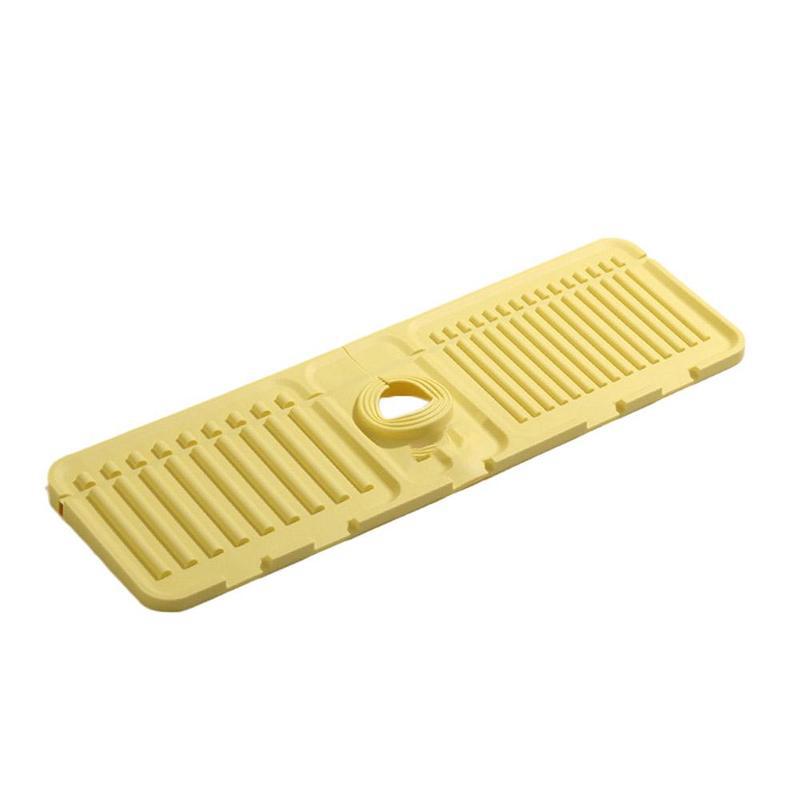 A faucet drain pad splash-proof silicone
