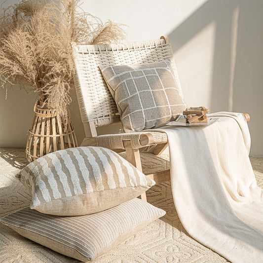 A throw pillow