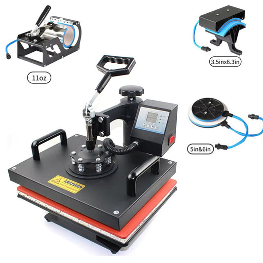 A heat transfer printing machine five-in-one multi-functional heat press