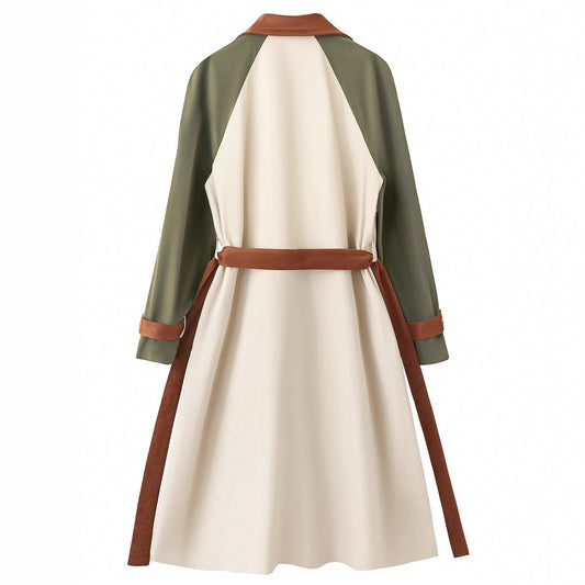 A trench midi length coat