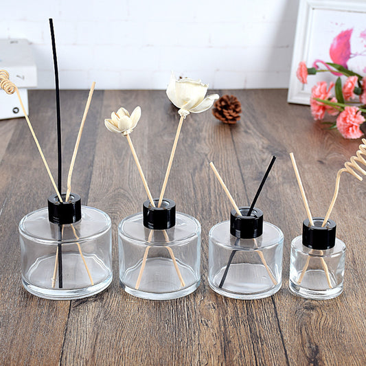 A Aromatherapy bottle square round 100ml rattan fireless aromatherapy volatile bottle perfume glass bottle