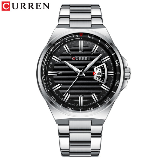 A 8375 Men's Business Quartz Watch, Calendar Foreign Trade Large Dial Men's Watch Waterproof Watch