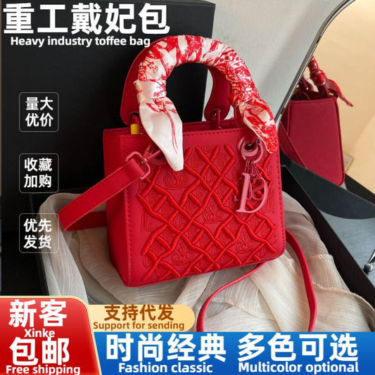 A bag with embroidery pattern