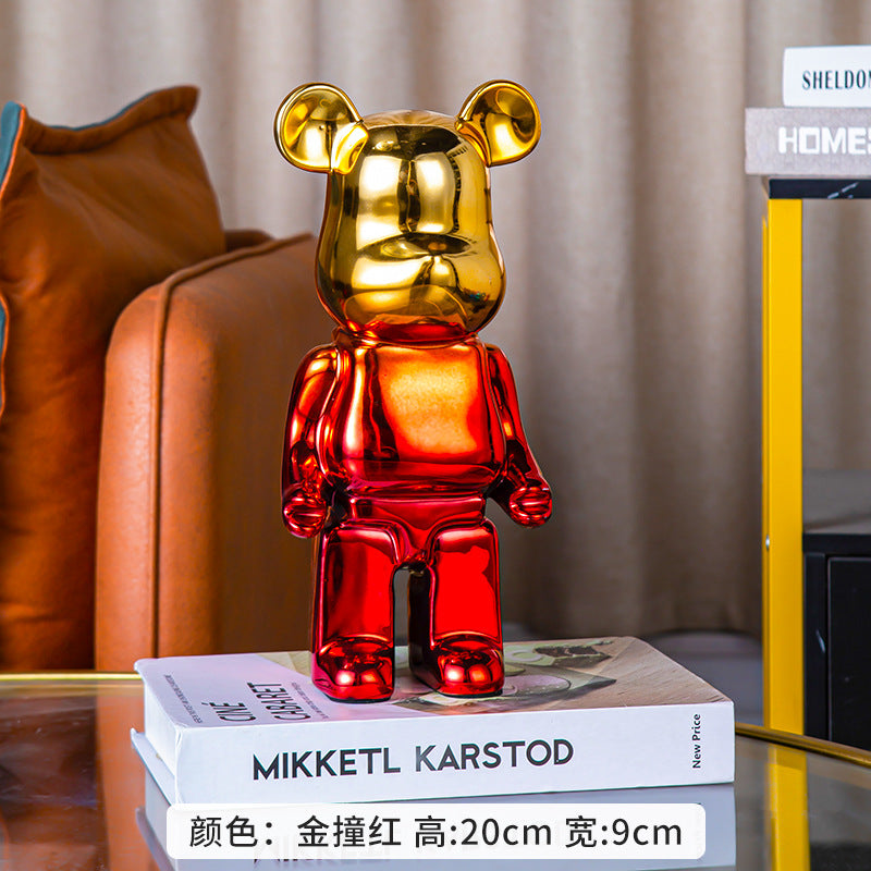 A cartoon love bear violent bear ornament
