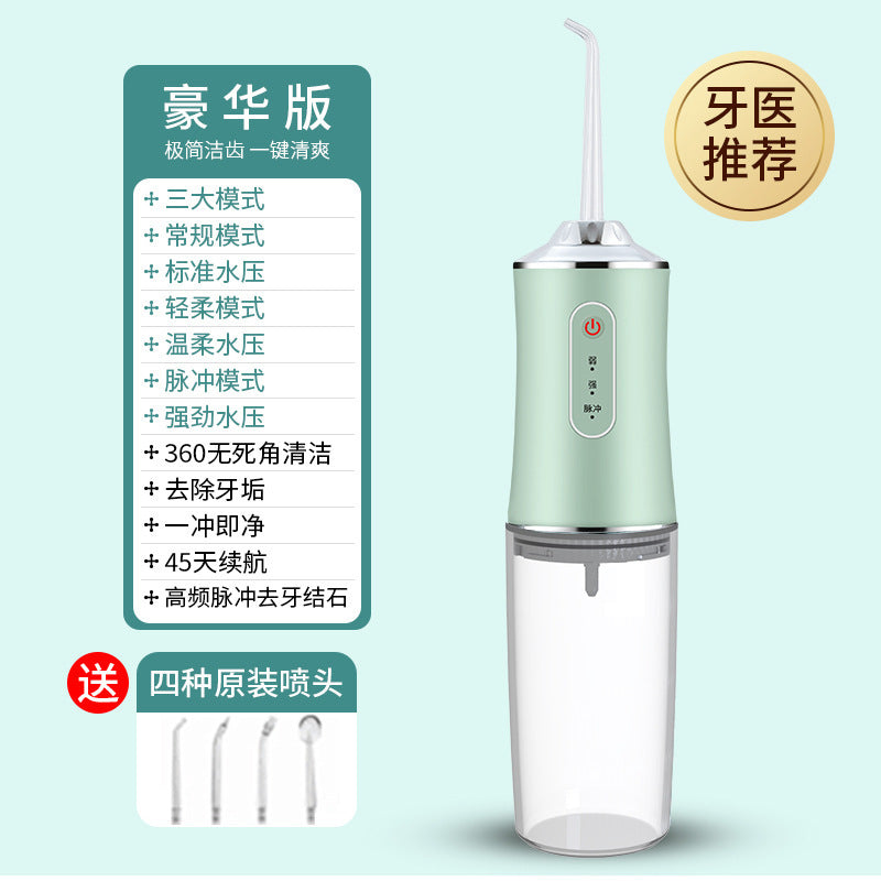 A electric tooth flusher