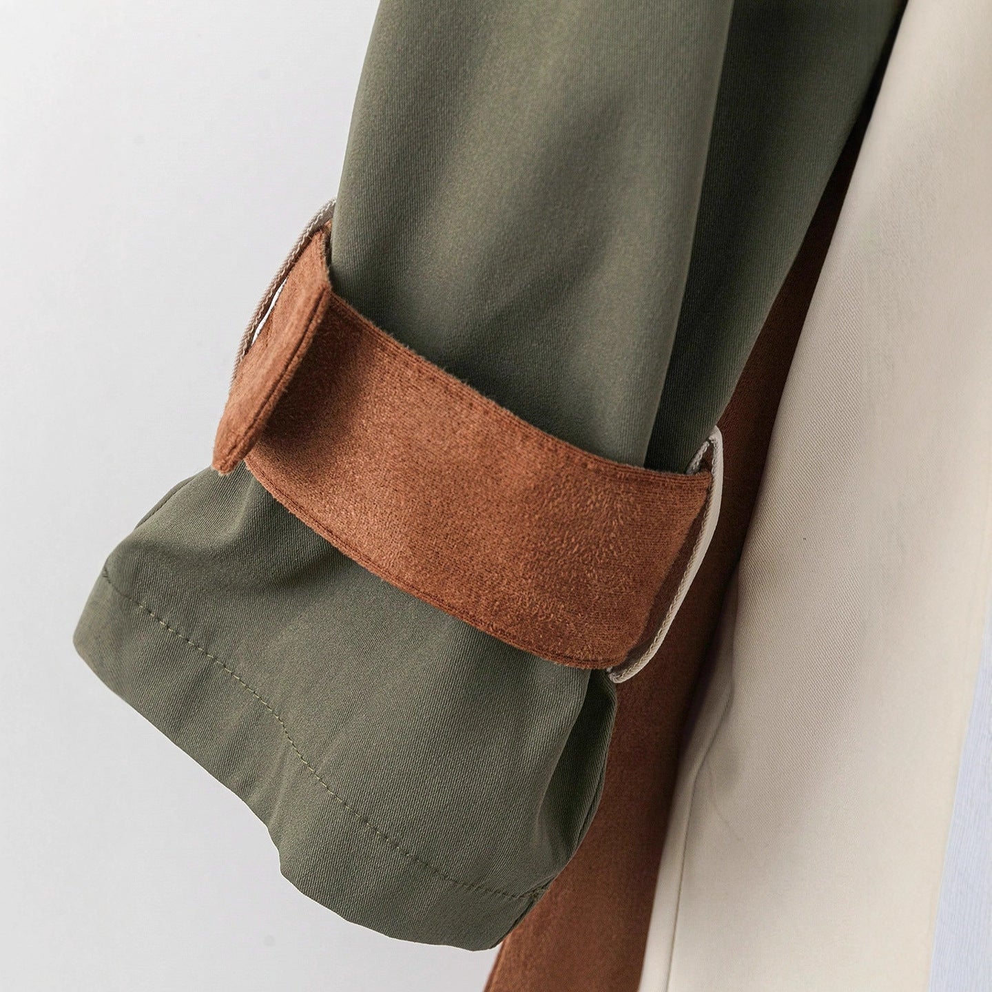 A trench midi length coat