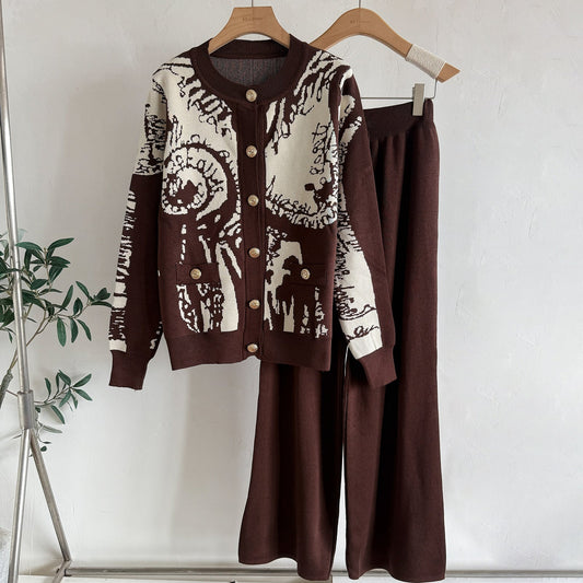 A knitted two-piece set