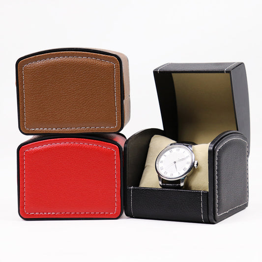 A curved watch box pu watch box, flip watch box, watch box storage box spot wholesale - Mixbatch