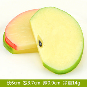A Fake fruit slice Lemon slice Watermelon slice Fake cherry decoration photo Fruit props High imitation fruit slice model