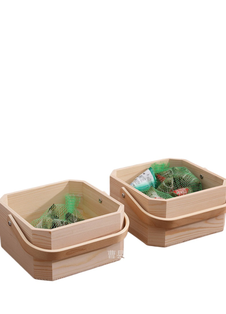 A gift wooden box birthday party packaging