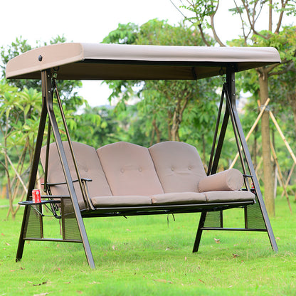 A outdoor swing rocking chair