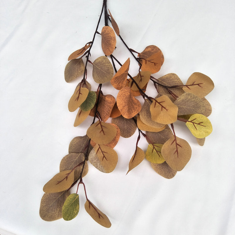 A straight rod fruitless money leaf simulation fake flower wedding home decoration simulation plant simulation apple leaf simulation green plant