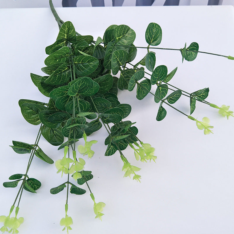 A small bunch of money leaves potted plants simulated green plants wedding home set shooting props silk flowers