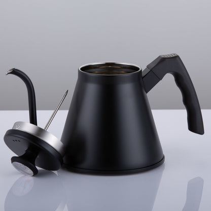 A Stainless steel temperature-controlled hand-brewed coffee pot, thermometer model drip filter Japanese-style small mouth kettle