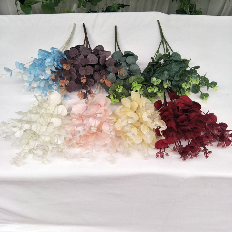 A small bunch of money leaves potted plants simulated green plants wedding home set shooting props silk flowers