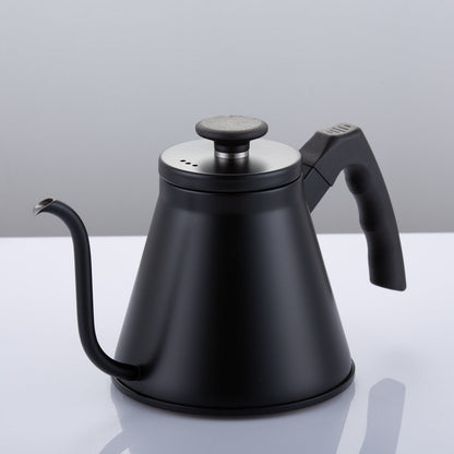A Stainless steel temperature-controlled hand-brewed coffee pot, thermometer model drip filter Japanese-style small mouth kettle