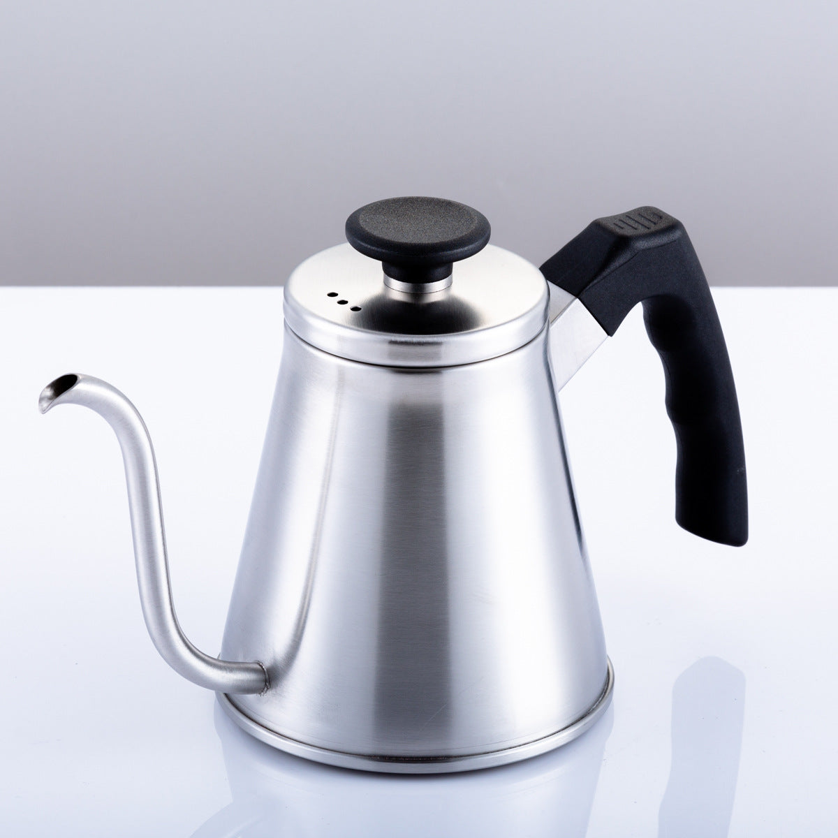 A Stainless steel temperature-controlled hand-brewed coffee pot, thermometer model drip filter Japanese-style small mouth kettle