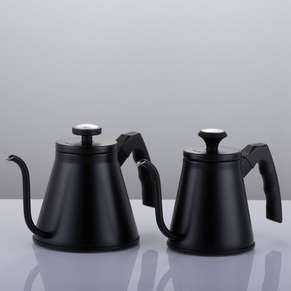 A Stainless steel temperature-controlled hand-brewed coffee pot, thermometer model drip filter Japanese-style small mouth kettle