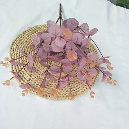 A small bunch of money leaves potted plants simulated green plants wedding home set shooting props silk flowers