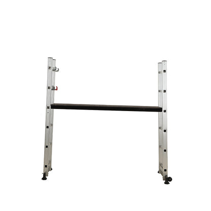 A thickened pedal safety hook scaffold ladder, strong and durable aluminum alloy double side ladder