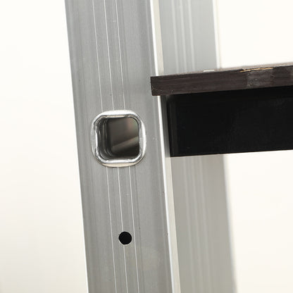 A thickened pedal safety hook scaffold ladder, strong and durable aluminum alloy double side ladder