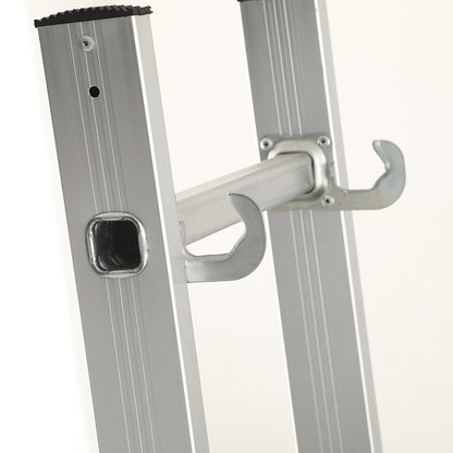 A thickened pedal safety hook scaffold ladder, strong and durable aluminum alloy double side ladder