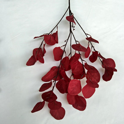 A straight rod fruitless money leaf simulation fake flower wedding home decoration simulation plant simulation apple leaf simulation green plant