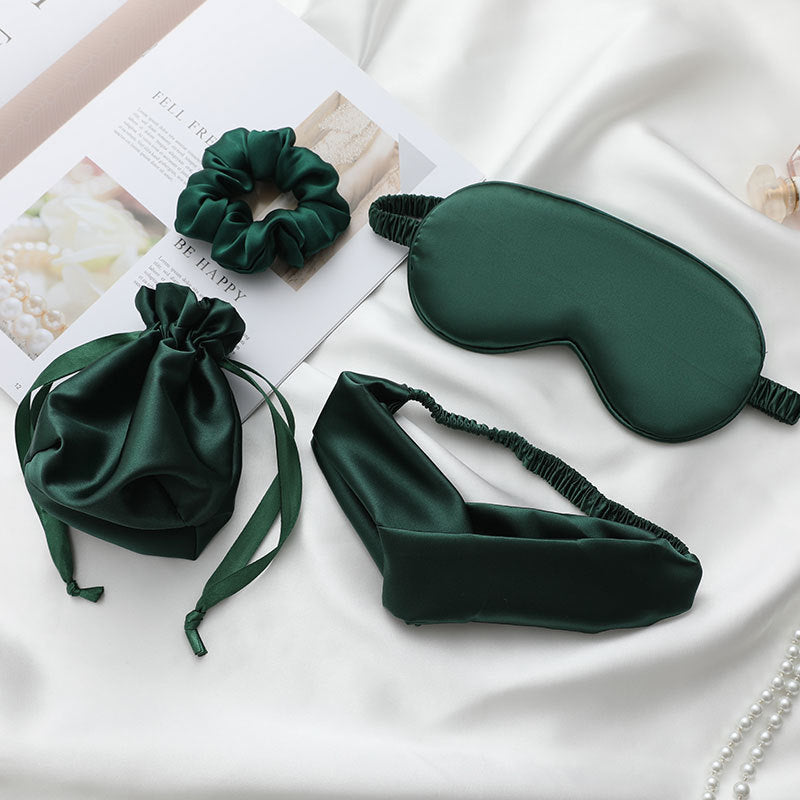 A four-piece set of blindfold hair band