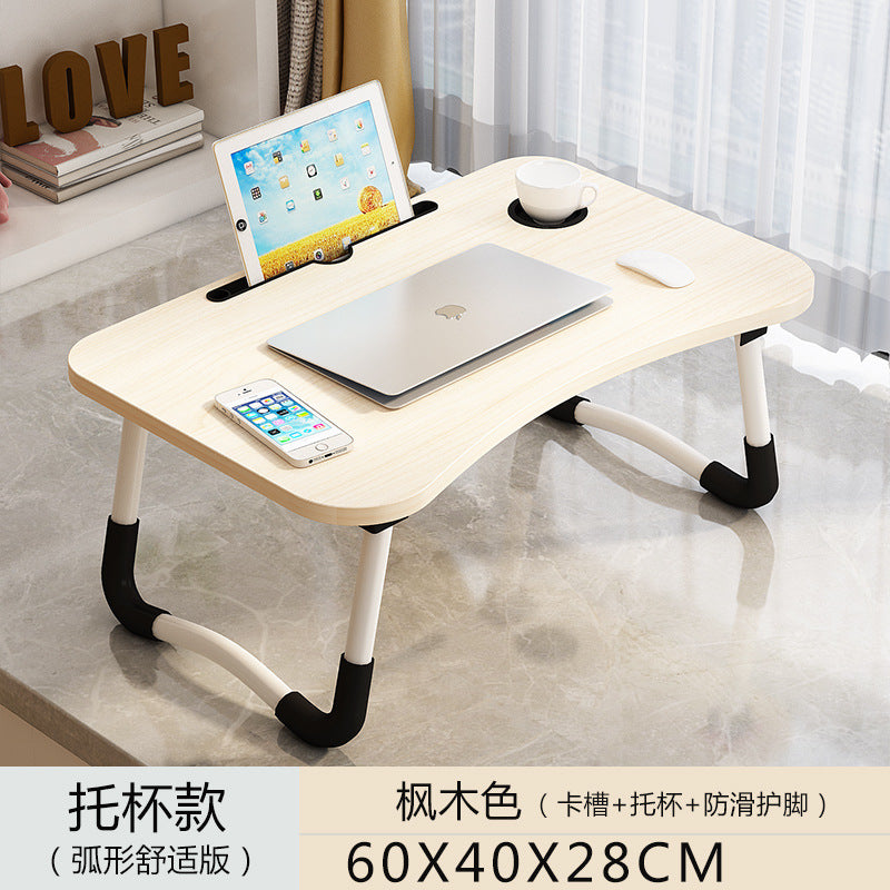 A: Removable bed table dormitory folding desk free computer desk office furniture