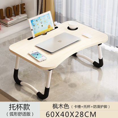A: Removable bed table dormitory folding desk free computer desk office furniture