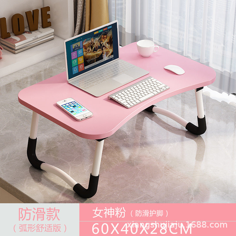 A: Removable bed table dormitory folding desk free computer desk office furniture