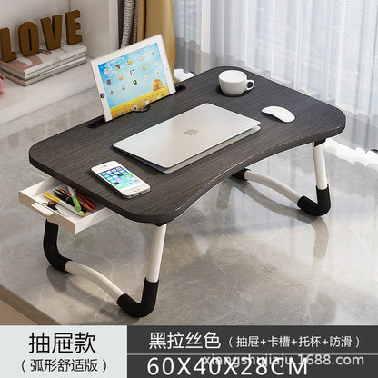 A: Removable bed table dormitory folding desk free computer desk office furniture
