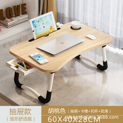 A: Removable bed table dormitory folding desk free computer desk office furniture