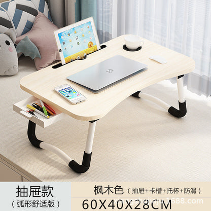 A: Removable bed table dormitory folding desk free computer desk office furniture