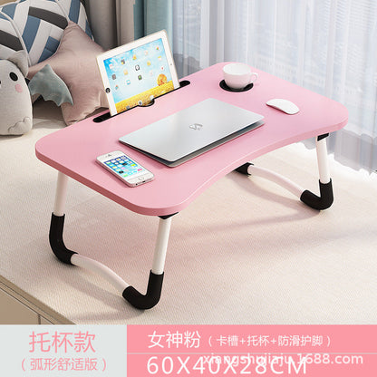 A: Removable bed table dormitory folding desk free computer desk office furniture