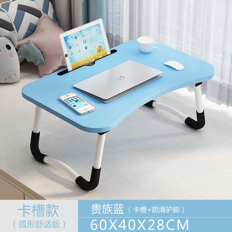 A: Removable bed table dormitory folding desk free computer desk office furniture
