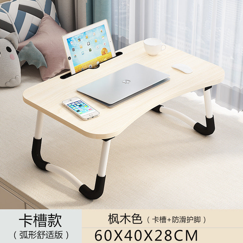 A: Removable bed table dormitory folding desk free computer desk office furniture