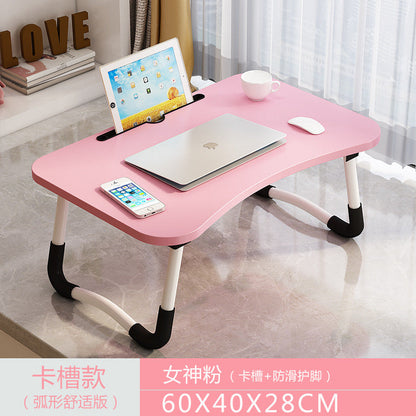 A: Removable bed table dormitory folding desk free computer desk office furniture