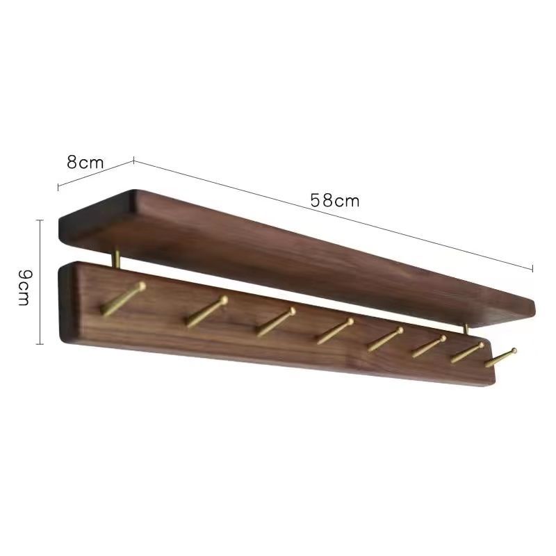 P black walnut hat rack